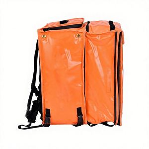 Mochila Impermeable para Entrega de Alimentos, Aislada, de Poliéster Amarillo, con Diseño Portátil con Asas, Cierre de Cremallera y Logotipo Personalizado - Product Image 3