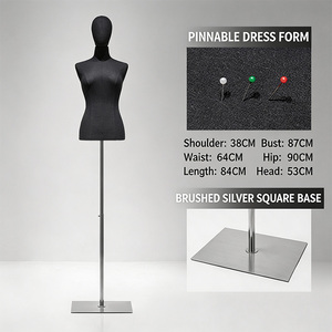 <span class=keywords><strong>Mannequin</strong></span> de <span class=keywords><strong>Couture</strong></span> Professionnel en Mousse pour Femme, Modèle Torse pour Conception de Vêtements, Forme Corporelle pour la Confection et le Repinçage - Product Image 3