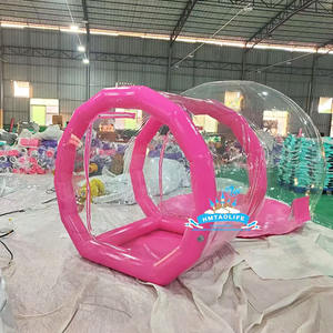 Altamente recomendado fiesta cumpleaños transparente PVC Dom Jumping House Bounce globo inflable burbuja casa para niños - Product Image 5
