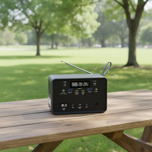 แบตเตอรี่สำรองแบบพกพา Oem Mobile Backup ชาร์จไฟได้ 100w ใช้พลังงานแสงอาทิตย์ Lifepo4 พร้อมวิทยุ FM สำหรับบ้านและการตั้งแคมป์ - Product Image 6