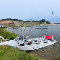 Vente en gros de bateaux de pêche en mer de 6.5m, tout en aluminium soudé, certifiés CE, pour yacht de luxe, bateau hors-bord de 21 pieds, vente de bateaux de pêche