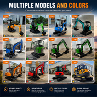 Mini Excavadora Hidráulica de 1.2t con Certificación CE, Fabricada en China, para Jardín y Uso General, Venta al Por Mayor