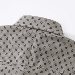 Chemise décontractée élégante pour homme, simple boutonnage, popeline 100 % coton, imprimé numérique écologique, idéale pour les activités de plein air et les voyages - Product Image 5