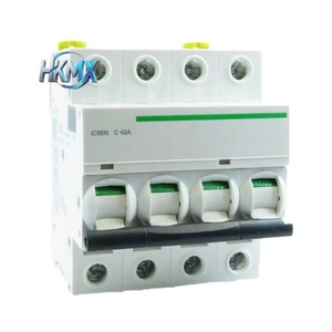 Disjoncteur miniature industriel 4P C40A, interrupteur de protection contre les courts-circuits pour la distribution d'énergie - Product Image 1