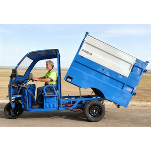 Camión Compacto de Recolección de Residuos Eléctrico con Autodescarga - Triciclo de 3 Ruedas con Caja de Carga de 1.6m para Recolección de <span class=keywords><strong>Basura</strong></span> - Product Image 1
