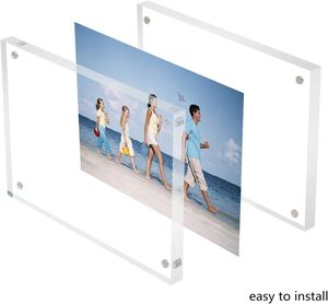 Lots de décoration d'intérieur en gros – Cadres photo en acrylique encadrés 8x10 pouces, transparents, imprimés UV 6 couleurs - Product Image 3