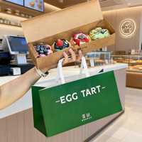 ETpack Contenants alimentaires de boulangerie avec logo personnalisé en gros Boîte d'emballage en papier kraft Boîte à tarte aux œufs Boîte à beignets