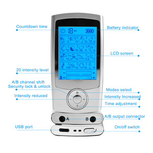 เครื่องนวดกล้ามเนื้ออิเล็กทรอนิกส์ TENS ระดับมืออาชีพ 16 โหมด พร้อมหน้าจอ HD อุปกรณ์กายภาพบำบัด ช่วยผ่อนคลายร่างกาย - Product Image 3