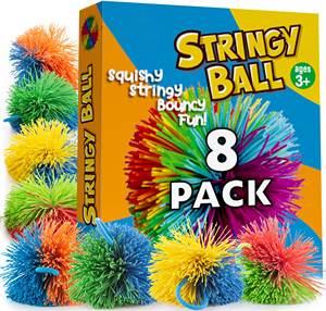 Mono de playa de cuerda, juguetes sensoriales de bola de Pooh <span class=keywords><strong>Koosh</strong></span>, arcoíris, lote de 65 Uds. - Product Image 6