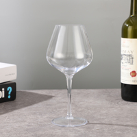 Verre à vin populaire et tendance, transparent, sans plomb, en plastique Tritan, grand gobelet pour la maison, le bar, les mariages et les fêtes