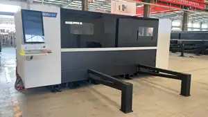 Enclosed Single Platform CNC Fiber Laser Metal Cutting Machine With Factory Prices