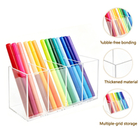 Support de stylos en acrylique à multiples compartiments, sans bulles, avec personnalisation et livraison rapide, directement de l'usine
