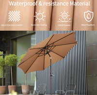 Parasol de plage personnalisé imprimé, grand format, avec structure robuste et résistante, protection solaire et anti-UV pour extérieur et patio