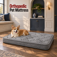 Matelas orthopédique pour chien avec option de hauteur de 8 cm, housse amovible et lavable, et tissus personnalisés pour les gammes de marques sur mesure
