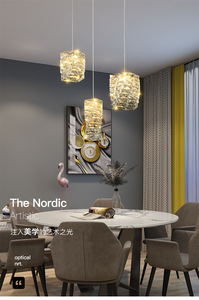 Sang Trọng Pha lê ánh sáng mặt dây chuyền phòng ngủ phòng khách quầy bar truy cập Duplex xây dựng mô hình phòng trang trí mặt dây chuyền đèn - Product Image 2