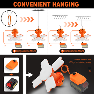 Đèn làm việc <span class=keywords><strong>LED</strong></span> có chân máy, phát sáng 360 độ, chống nước IP65, đèn làm việc tạm thời <span class=keywords><strong>LED</strong></span> 2500Lm, độ bền vật liệu cao, 5000K, đèn làm việc <span class=keywords><strong>12V</strong></span> - Product Image 4