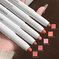 Crayon à lèvres SHAQINUO personnalisé avec étiquette privée, 6 couleurs, gloss à lèvres mat, crayon waterproof, contour des lèvres nude, maquillage