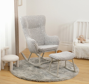 Fauteuil à bascule rembourré pour bébé, idéal pour l'alimentation et la récupération post-partum de la maman - Product Image 6