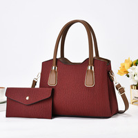 Nouveau Sac à Main Femme 2024 Couleur Unie Grande Capacité Vintage Fermeture Éclair Simple
