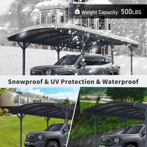 Toit arqué en aluminium auvent Carports abri de <span class=keywords><strong>voiture</strong></span> en aluminium abri de <span class=keywords><strong>voiture</strong></span> dans un nouveau style auvent en aluminium Carports - Product Image 3