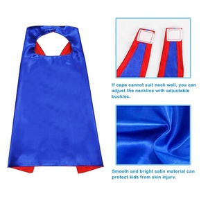Cape de super-héros <span class=keywords><strong>adulte</strong></span> jeu de rôle double couche velcro en gros Costume fantaisie festif ensemble de super-héros - Product Image 3