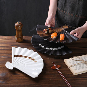 Korean Style Eco-Friendly <b>Disposable</b> Frost Sushi Snack Dessert Plate Irregular Shape Creative Personalized Microwave Safe - Product Image 2