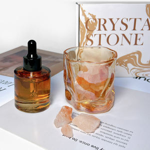 Botella Difusora de Vidrio Vacía Personalizada de Alta Calidad con Caja de Regalo, Juego de Sales Minerales de Forma Irregular - Product Image 1