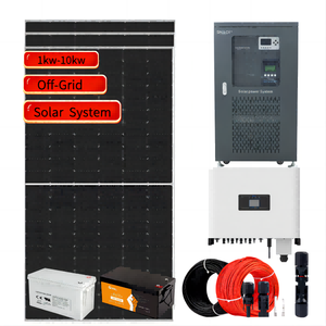 نظام طاقة شمسية خارج الشبكة بقدرة 5 كيلوواط و6 كيلوواط و8 كيلوواط و10 كيلوواط، طقم نظام طاقة شمسية منزلي مع نظام تخزين للطاقة - Product Image 3