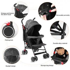 3 In 1 Convertible Baby Stroller New Born Pushchair 0-36 Month Detachable Fold All Terrain Convenient Storage