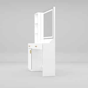 Bàn trang điểm hiện đại Hanyee chất lượng cao, điều khiển cảm ứng, chất liệu gỗ, đèn LED có thể điều chỉnh độ sáng, dành cho phòng ngủ, bàn trang điểm, nội thất. - Product Image 3