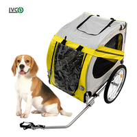LVCO chariot de transport pliable pour chien chariot de transport cargo vélo remorque pour chien avec fixation facile et rapide