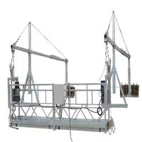 Plateforme de travail suspendue moderne en alliage d'aluminium et acier avec hauteur de levage de 100m/150m et suspension par câble