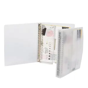 Nhật Ký Kế Hoạch DIY A4 Loose Leaf 30 Vòng Kim Loại Binder Du Lịch Sổ Tay Có Thể Nạp Lại