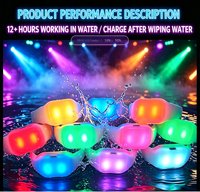 Bracelet LED rechargeable en silicone, télécommande, 15 couleurs, bracelet lumineux étanche, bracelet lumineux, logo personnalisé