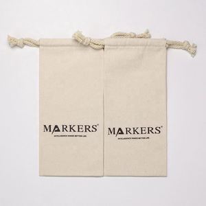 Sacs d'emballage en coton de couleur naturelle personnalisés, pochettes cadeaux en coton mousseline pour bouteilles - Product Image 6