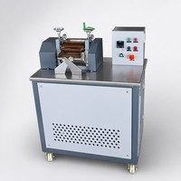 Machine de granulation de plastique, laboratoire, broyeur à deux rouleaux, système de refroidissement par eau, mélangeur de composés PVC, granulation, contrôle de la température, CE