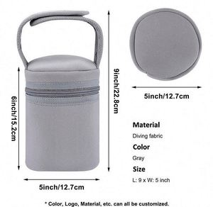 Sac isotherme portable pour biberon, néoprène et feuille d'aluminium, sac fourre-tout promotionnel - Product Image 2