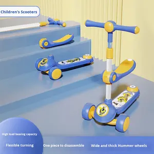 Trottinette à Roulettes pour Enfants 3 Roues en Plastique Conçue pour les Enfants de 2 à 6 Ans Garçons <span class=keywords><strong>et</strong></span> Filles Voiture à Glisser <span class=keywords><strong>et</strong></span> à Équilibrer - Product Image 2