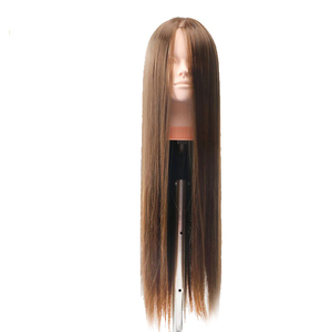 Nueva Llegada Muñecas de <span class=keywords><strong>Pelo</strong></span> <span class=keywords><strong>Largo</strong></span> Práctica Cabeza de Maniquí 100% <span class=keywords><strong>Pelo</strong></span> Sintético Yaki Cabeza de Maniquí de Entrenamiento para Trenza de Peluquería - Product Image 4