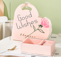Nouvelle boîte-cadeau en forme de coeur avec poignée carton personnalisé Mini fleur gâteau Macaron Cookie boîte pliante boîte d'emballage cadeau créative
