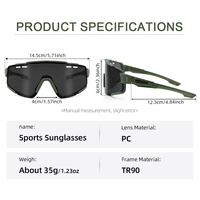 Lunettes de soleil tactiques personnalisées OEM pour l'entraînement sportif, le cyclisme, lunettes de tir TR90, verres interchangeables, lunettes de sport
