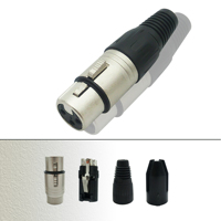 Haute qualité Angle droit Mini Microphone câble Xlr connecteur canon prise cuivre Contact alliage matériel Audio Xlr Microphone prise