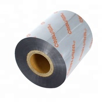 Gulungan Resin Termal Transfer Panas Kompatibel dengan Printer Label Oki dan Mesin Faks Ukuran Standar