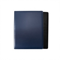 Porte-documents A4 en cuir personnalisable avec logo, à pince de fixation, pour réunions, formations, bureau, escape room, organisateur de documents