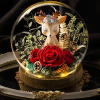 Bunga Mawar Awet Berkualitas Tinggi Buatan Tangan, Kepala Mawar Besar yang Indah, Bunga Awet untuk Hari Valentine, Natal, Tahun Baru
