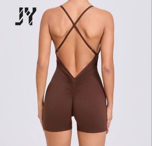 Nuovi Body da Palestra Joyyoung, <span class=keywords><strong>Tuta</strong></span> da Yoga Monocolore per <span class=keywords><strong>Donna</strong></span>, Set Leggero ad Asciugatura Rapida, Traspirante e Aderente - Product Image 1