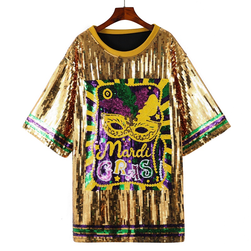 mardi gras bead dress Red main image 0