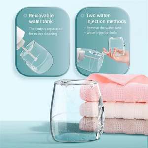 Meilleur irrigateur buccal à eau alimenté par USB, étanche IPX7, réservoir amovible de 300 ml, en plastique, pour usage domestique, excellent service - Product Image 6