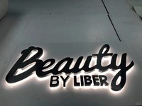 Enseignes lumineuses 3D LED personnalisées pour extérieur et intérieur, étanches IP54, pour bureaux et publicité