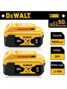 DEWALT 20Vバッテリー6AH 4AH 5AH高エネルギーバッテリー充電式バッテリーDCB206オリジナルDEWALT 20Vバッテリーツールバッテリー - Product Image 2